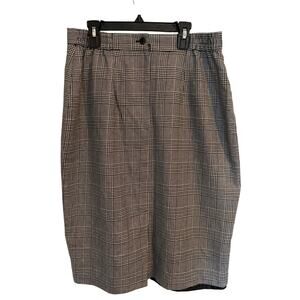 panther sparkly plaid pencil skirt womens 14